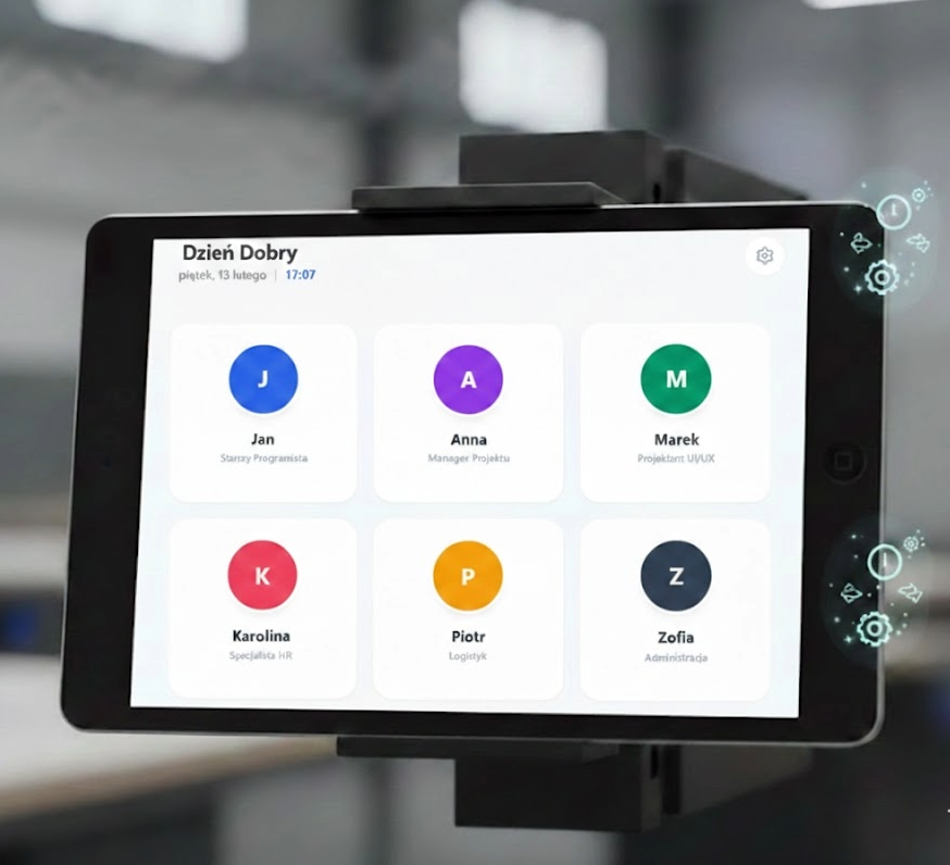 timepanel mini rcp system tabletTimePanel Mini - prosty system rejestracji czasu pracy RCP na tablet dla małej firmy